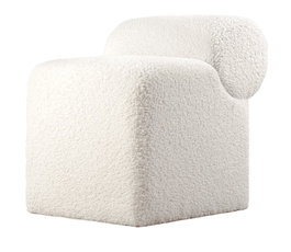 Atelier Del Sofa Monlik Kürk - Puf de Piel Sintética Blanco